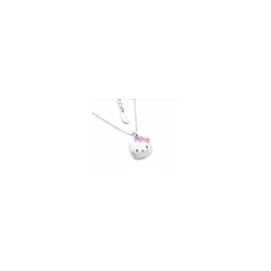 ANH-006 COLLANA CON FACCINA E FIOCCO ROSA HELLO KITTY SANRIO JAPAN