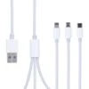 Cavo 3 In 1 Micro USB, USB Type C, Lightning A USB