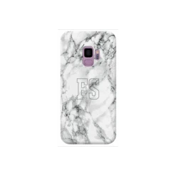 COVER INIZIALI MARMO GRIGIO Per APPLE IPHONE SAMSUNG GALAXY HUAWEI ASUS LG ALCATEL SONY WIKO VODAFONE MICROSOFT NOKIA