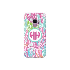 COVER INIZIALI MONOGRAM CORALLI Per APPLE IPHONE SAMSUNG GALAXY HUAWEI ASUS LG ALCATEL SONY WIKO VODAFONE MICROSOFT NOKIA