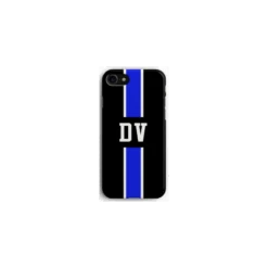 COVER INIZIALI RIGA BLU Per APPLE IPHONE SAMSUNG GALAXY HUAWEI ASUS LG ALCATEL SONY WIKO VODAFONE MICROSOFT NOKIA