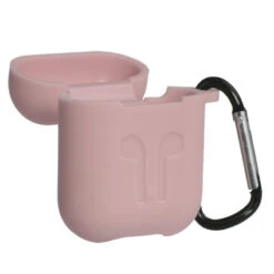 Cover Per Auricolari Wireless Di Silicone Tinta Unita Blu Chiaro Compatibile Con Airpods