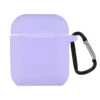Cover Per Auricolari Wireless Di Silicone Tinta Unita Viola Compatibile Con Airpods