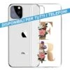 COVER TRASPARENTE INIZIALI FIORI FLOWERS 1 Per APPLE IPHONE SAMSUNG GALAXY HUAWEI ASUS LG ALCATEL WIKO XIAOMI
