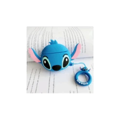 Custodia Case Silicone AirPods Stitch Blu