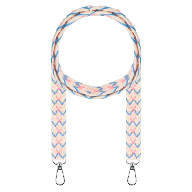 Lanyard Bordado Fio 脡tnico - Cord茫o Para Telem贸vel E Bolsa