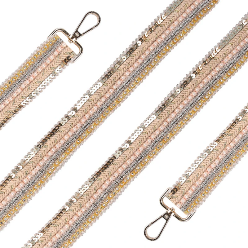 Lanyard Con Perline Con Brillantini - Tracolla Per Telefoni E Mini Bag - Image 2