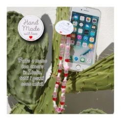 Phone Beads 1 Ciondolo Charm Per Telefono Smartphone Fatto A Mano