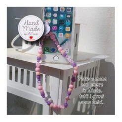 Phone Beads 5 Ciondolo Charm Per Telefono Smartphone Fatto A Mano