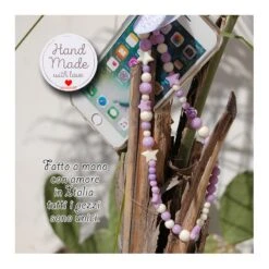 Phone Beads 8 Ciondolo Charm Per Telefono Smartphone Fatto A Mano