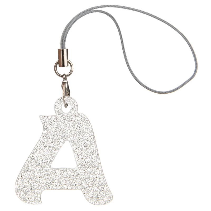 Portachiavi Smartphone Con La Tua Iniziale Nera A - Image 2