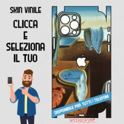 SKIN VINILE ADESIVO ARTE Salvador Dalí WRAPPING PER TUTTI I TELEFONI