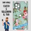 SKIN VINILE ADESIVO FIORI FLOWER VERDE WRAPPING PER TUTTI I TELEFONI