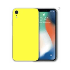 SKIN VINILE ADESIVO FLUO GIALLO GLOSSY WRAPPING PER TUTTI I TELEFONI