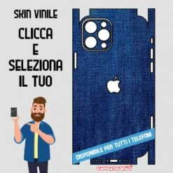 SKIN VINILE ADESIVO JEANS DENIM WRAPPING PER TUTTI I TELEFONI