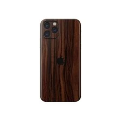 SKIN VINILE ADESIVO LEGNO SCURO WOOD WRAPPING PER TUTTI I TELEFONI