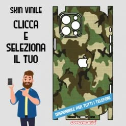 SKIN VINILE ADESIVO MIMETICA CAMOUFLAGE DESERTO WRAPPING PER TUTTI I TELEFONI