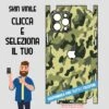 SKIN VINILE ADESIVO MIMETICA CAMOUFLAGE VERDE WRAPPING PER TUTTI I TELEFONI