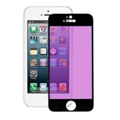 APPLE Vetro Temperato Completo Anti Blue-ray Nero Per IPhone 5S