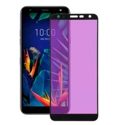 Vetro Temperato Completo Anti Blue-ray Nero Per LG K40