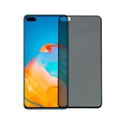 Vetro Temperato Completo Antispia Nero Per Huawei P40