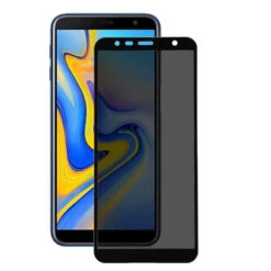 Vetro Temperato Completo Antispia Nero Per Samsung Galaxy J6 Plus