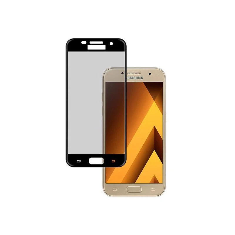 Protezione Per Lo Schermo In Vetro Temperato Completa Nera Per Samsung Galaxy A3 2017 - Image 2