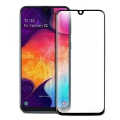 Vetro Temperato Completo Nero Per Samsung Galaxy A70