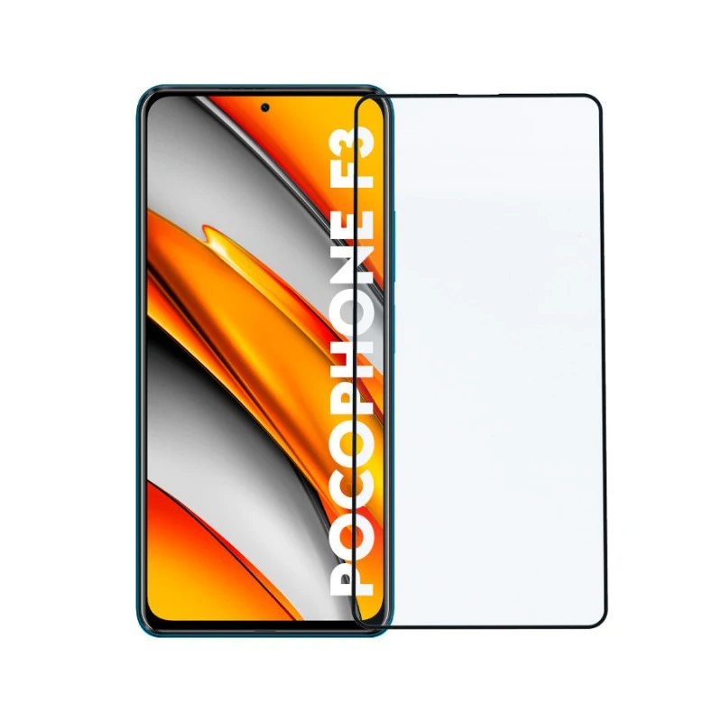 Vetro Temperato Completo Nero Per Xiaomi Poco F3